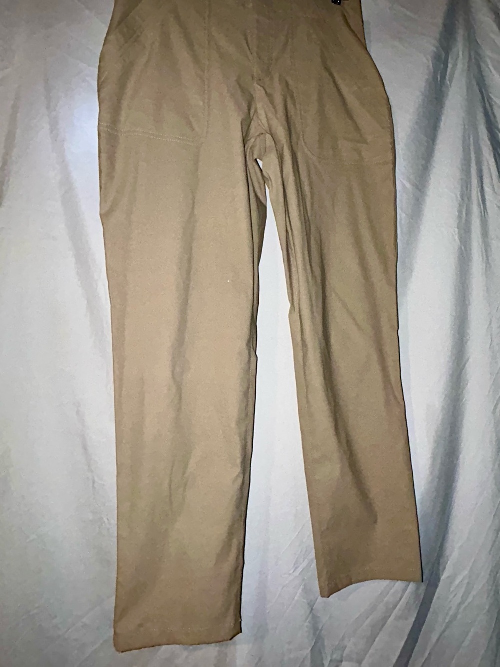 New with tags Eddie Bauer Horizon Straight Ankle Pants in Tan, Size 8.